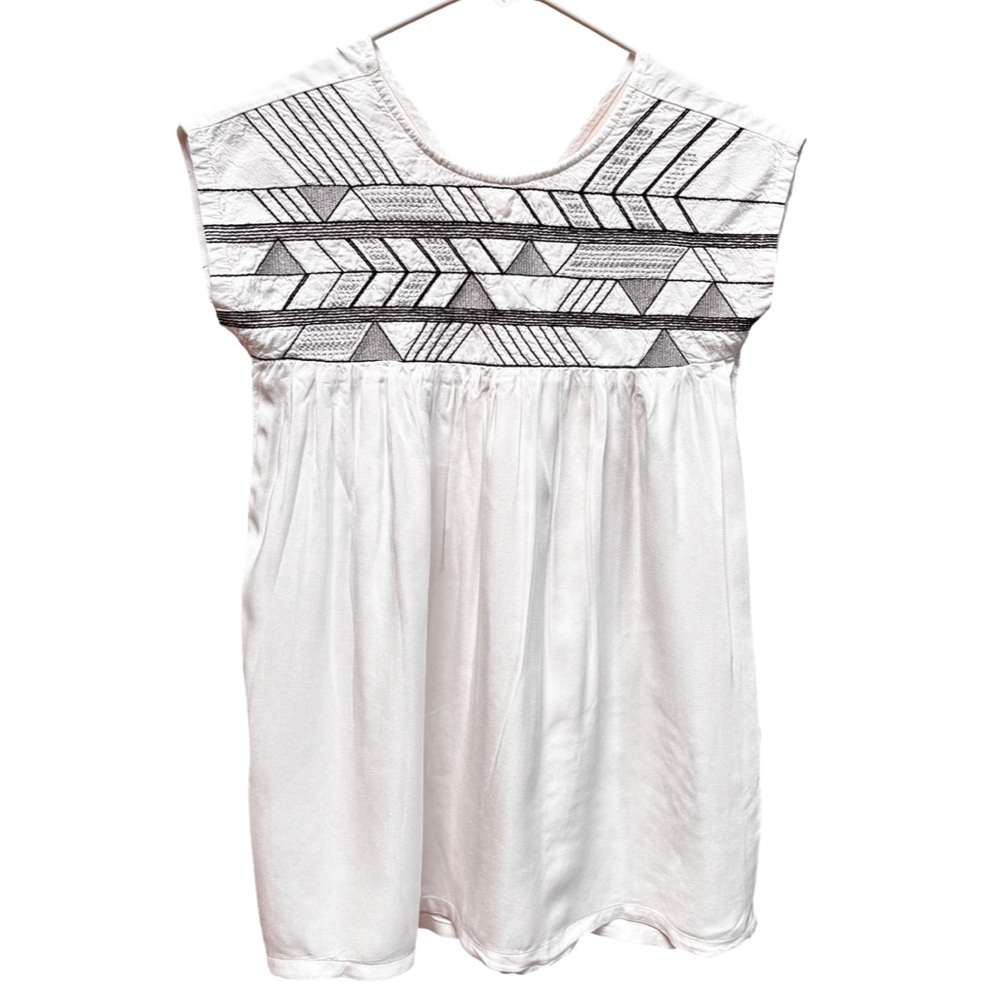 Crazy 8 Embroidered Rayon Tunic Top Sz S 5-6